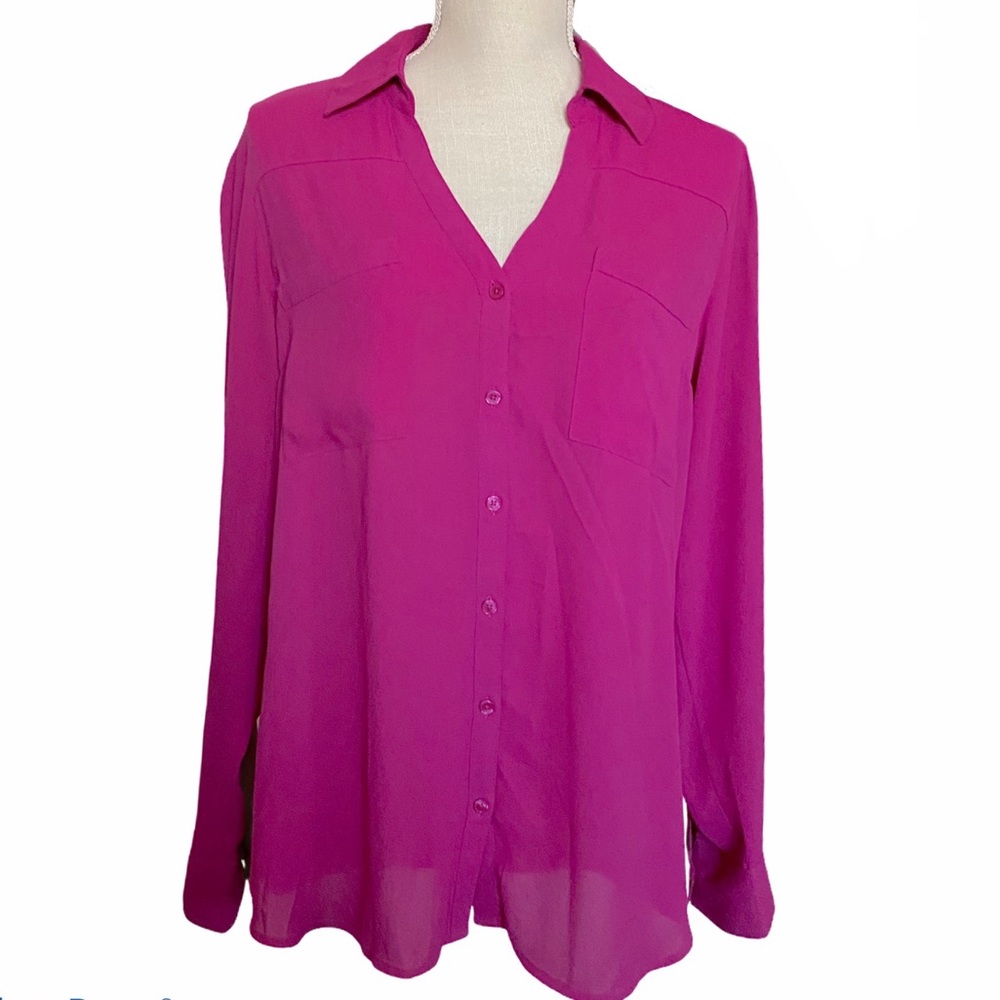 Express The PortofinoFuchsia button down size L